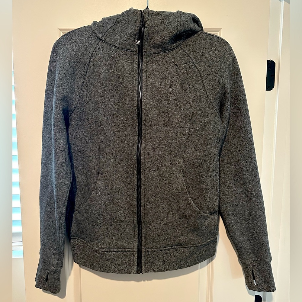 Lulu Lemon Scuba Full Zip Hoodie Grey